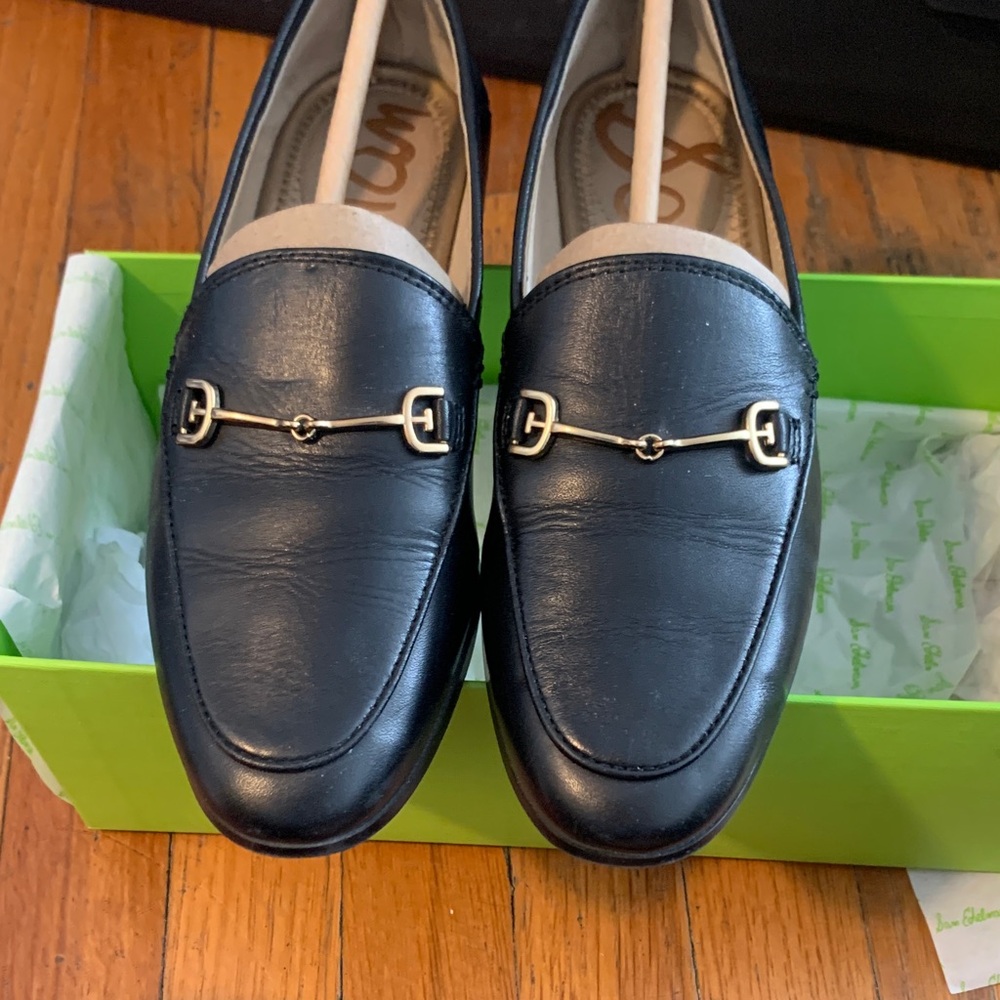 Sam Edelman Black Leather Loafers